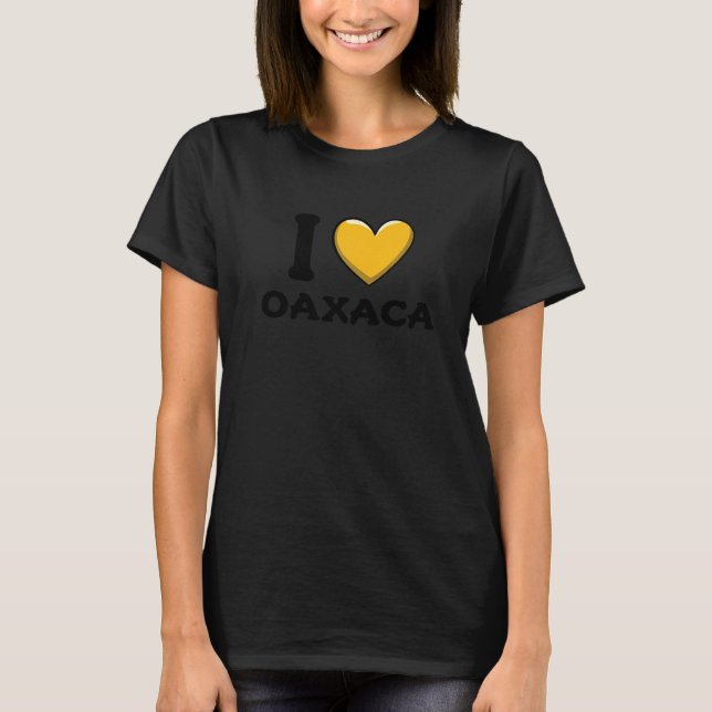 Camiseta Eu Amo Oaxaca México  6 (Frente)
