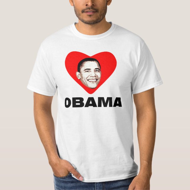 Camiseta Eu amo Obama (Frente)