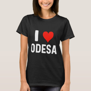Camiseta Eu Amo Odessa Ucrânia - Amor - Viagem Férias