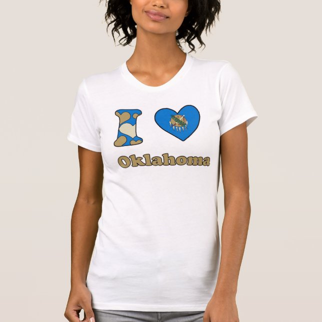 Camiseta Eu amo Oklahoma (Frente)