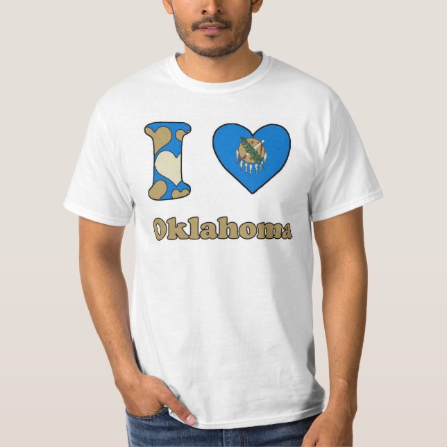 Camiseta Eu amo Oklahoma (Frente)