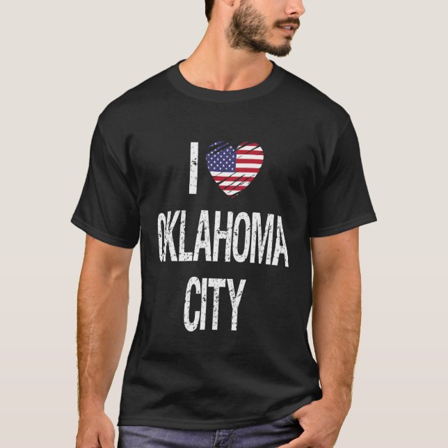 Camiseta Eu Amo Oklahoma City (Frente)