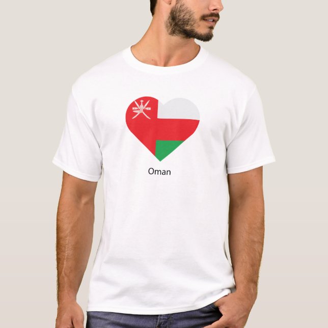 Camiseta Eu Amo Omã (Frente)