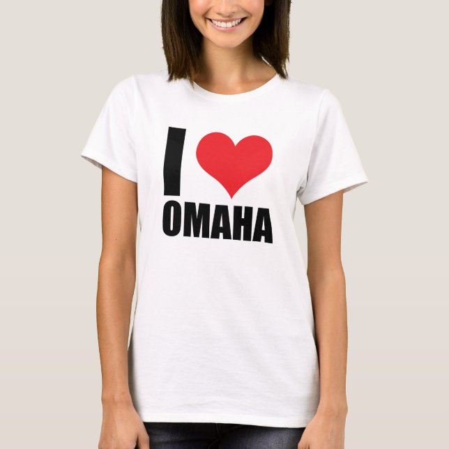 Camiseta Eu amo Omaha (Frente)