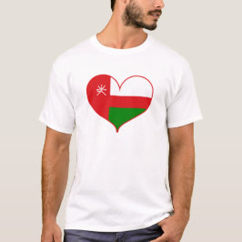 Camiseta Eu Amo Oman Flag