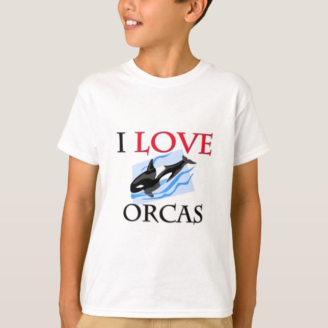 Camiseta Eu Amo Orcas (Frente)