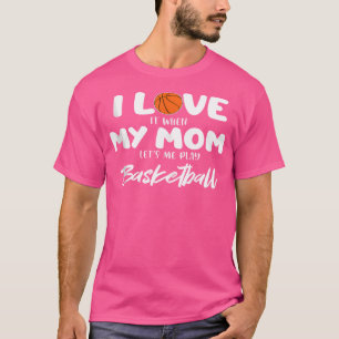 Camiseta Eu Amo Os Amantes De Basquete Da Minha Mãe
