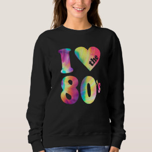 Camiseta Eu Amo Os Anos 80 Fantasia de Festa Retro dos Anos