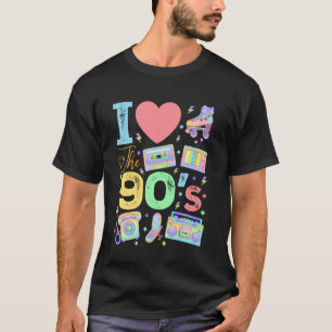 Camiseta Eu Amo Os Anos 90 Estilo Vintage Dos Anos 90 Retro