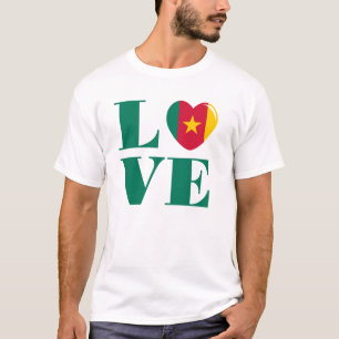 Camiseta Eu amo os Camarões