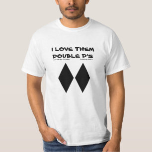 Camiseta Eu amo-os chalaça do Snowboard do esqui do d dobr