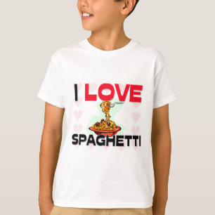 Camiseta Eu amo os espaguetes