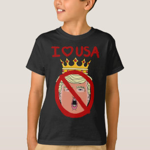 Camiseta Eu Amo Os EUA Anti Trump
