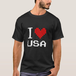 Camiseta Eu Amo Os EUA Aproveitar Os Estados Unidos Patriót