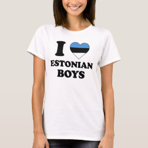 Camiseta Eu amo os garotos estonianos