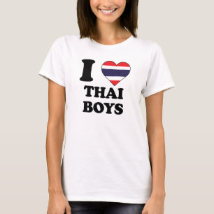 Camiseta Eu amo os garotos tailandeses