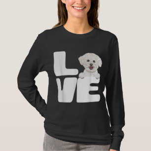 Camiseta Eu Amo Os Meus Bichons Cachorros Frise