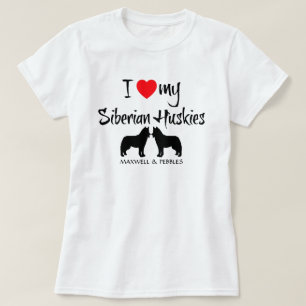 Camiseta Eu Amo Os Meus Cascos Siberianos