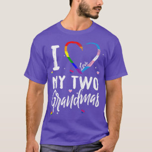 Camiseta Eu Amo Os Meus Dois Avós LGBTQ LGBTQ Rainbow Trans