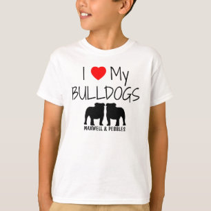 Camiseta Eu Amo Os Meus Dois Bulls
