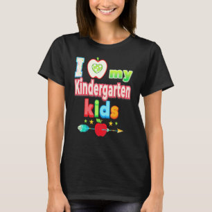 Camiseta Eu Amo Os Meus Filhos Do Jardim De Infância De Vol