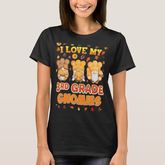 Camiseta Eu Amo Os Meus Gnomos De 3º Grau Graças (Frente)