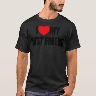 Camiseta Eu Amo Os Meus Melhores Amigos Do Coração Eu Amo O