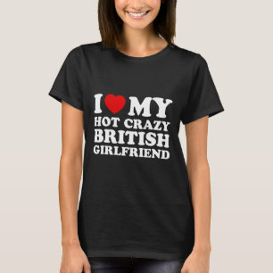 Camiseta Eu Amo Os Meus Namorados De Namorada Britânicos Lo