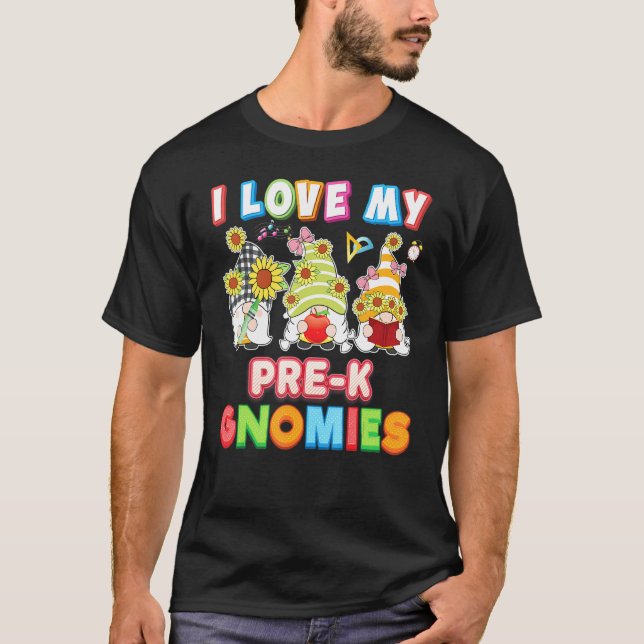 Camiseta Eu Amo Os Meus Nômades Pré-K Jovens Professores De (Frente)