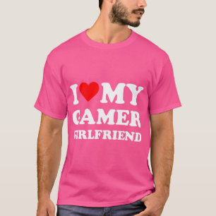 Camiseta Eu Amo Os Meus Videos games Gf De Namorada De Joga