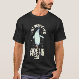 Camiseta Eu amo os pinguins Adélie
