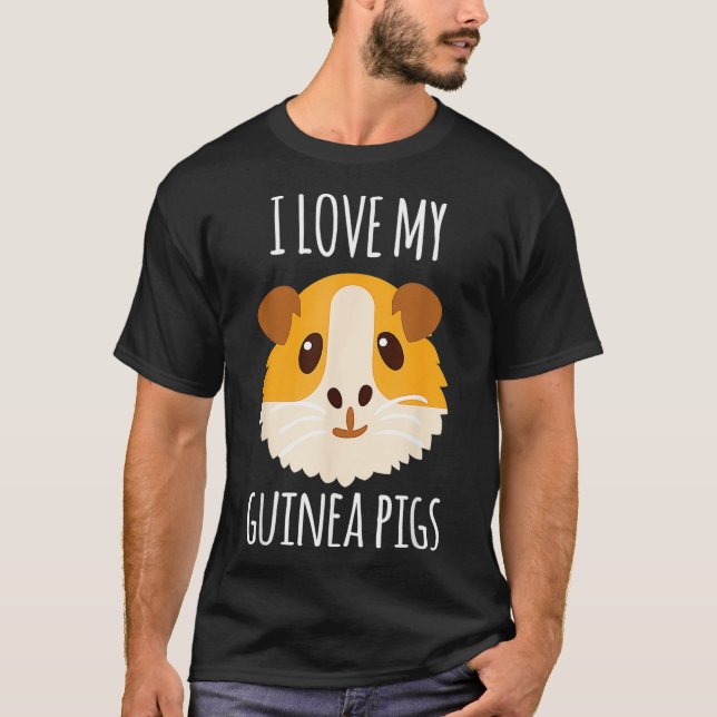 Camiseta Eu Amo Os Porcos Da Minha Guiné  (Frente)