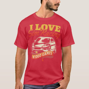 Camiseta Eu Amo Os Videos games De Corrida Sim