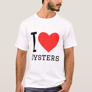 Camiseta Eu amo ostras
