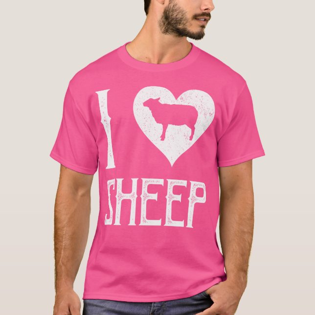 Camiseta Eu Amo Ovinos (Frente)