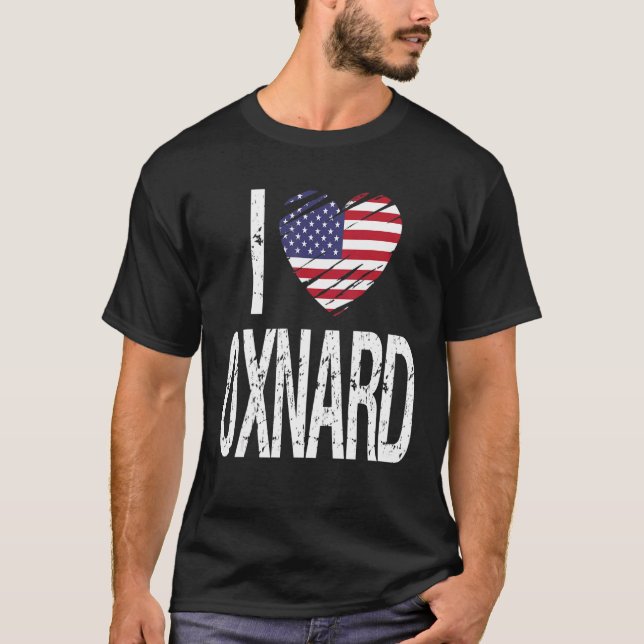 Camiseta Eu Amo Oxnard (Frente)