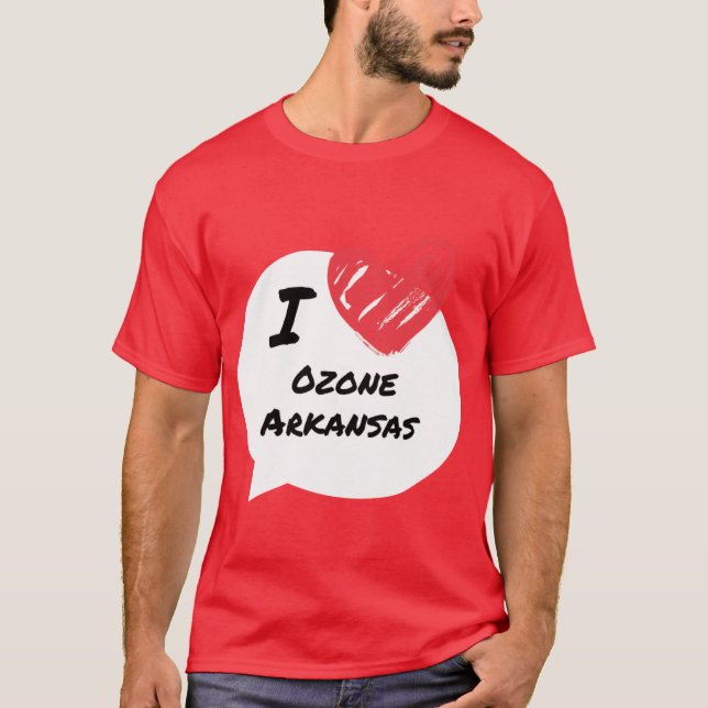 Camiseta Eu amo Ozone Arkansas (Frente)