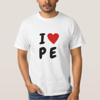 Eu amo P E | Coração PE Educação física