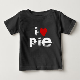 Camiseta Eu amo P I E   Coração de texto personalizado PIE 