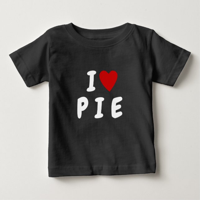 Camiseta Eu amo P I E | Coração texto personalizado PIE KID (Frente)