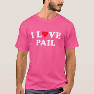 Camiseta Eu Amo Pail Correspondente Namorada e Namorado