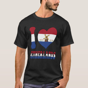 Camiseta Eu Amo Países Baixos Orgulhosos De Serem Holandese