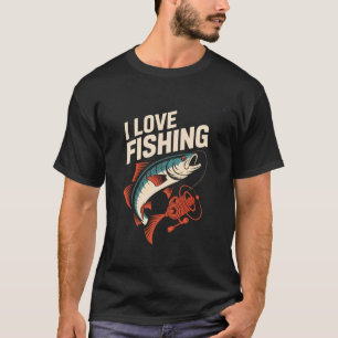 Camiseta Eu Amo Paixão de Pescar Esporte de Captura