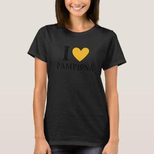 Camiseta Eu Amo Pamplona Espanha Premium