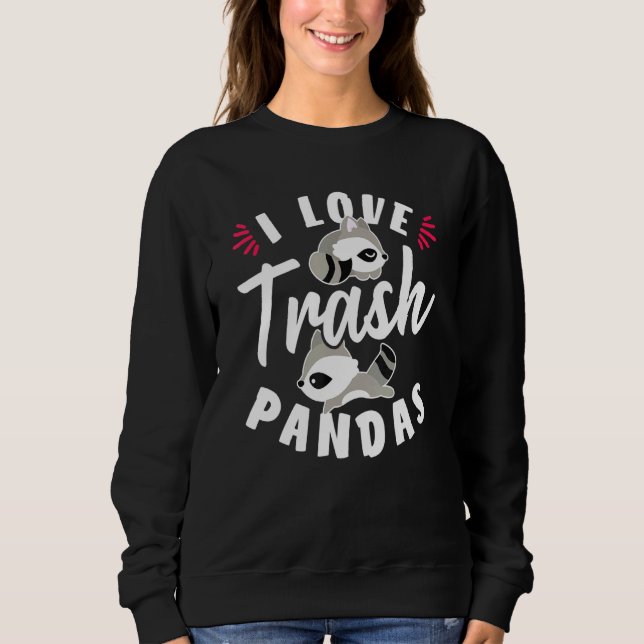 Camiseta Eu Amo Pandas Guaxinim (Frente)