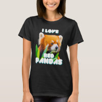Eu Amo Pandas Selvagens Vermelhas