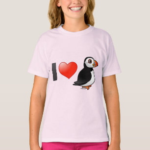 Camiseta Eu amo papagaio-do-mar
