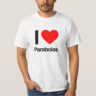 Camiseta eu amo parabolas