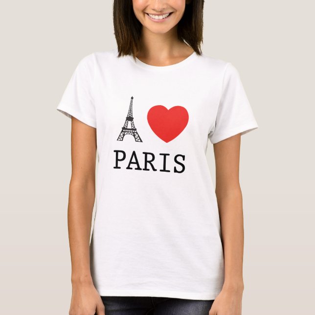 CAMISETA EU "AMO" PARIS (Frente)