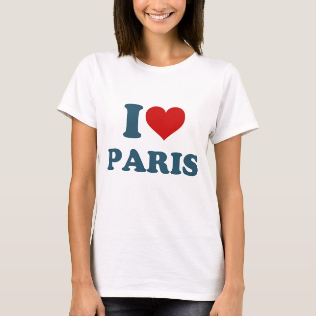 Camiseta Eu Amo Paris (Frente)
